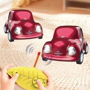 EGNMCR Car Model Q Cute Fruit Remote Car Light Four Way Toy Car Cute Boy Gift Girl P lastic remote control cars