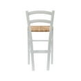 thumbnail image 3 of Linon Marica 24.5" Counter Stools, Classic White Finish with Handwoven Rush Seat, Set of 2, 3 of 16