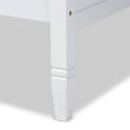 thumbnail image 4 of Baxton Studio Lit de Jour Format Simple en Bois Mariana avec Tiroir-Lit, Blanc, 4 of 8