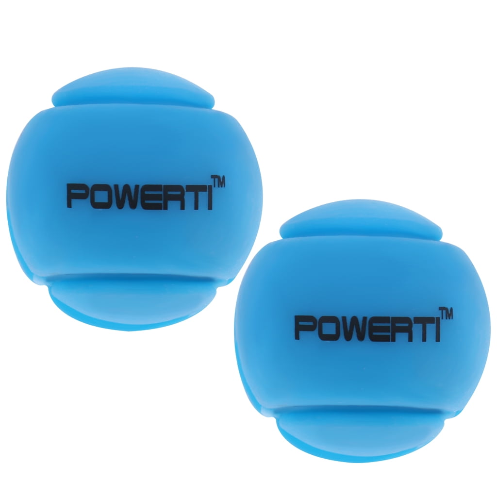 2 Piece Ball Tennis Squash Racquet Vibration Dampeners Shock Absorber Blue