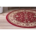 thumbnail image 2 of Unique Loom Tapis Floral Persan Sialk Hill 3' 3 x 3' 3 Rond Bordeaux/ivoire, 2 of 2