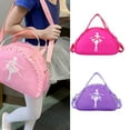 thumbnail image 2 of Cute Ballet Dance Backpack Sweet Ruffle Lace Tutu Dress Dance Shoulder Handbag Waterproof Small Duffle Bag Gym Bag, 2 of 8