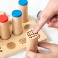 thumbnail image 4 of Sound Cylinders Sound Boxes Toy, Different Strength Sensory Integration Training Wooden Sound Cylinders Toy  for Daily Play, 4 of 7