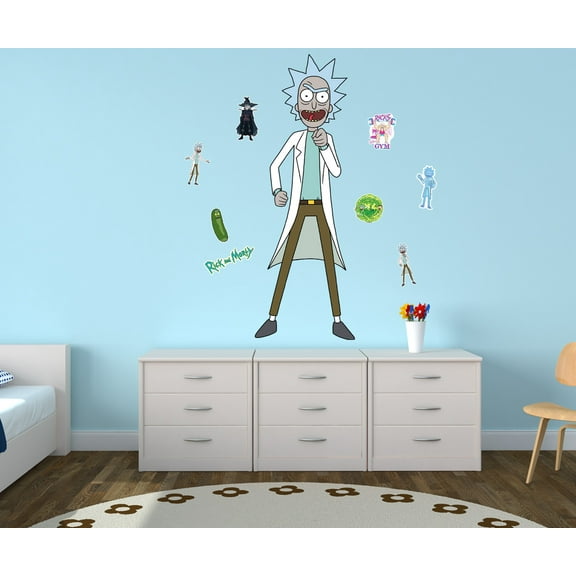 Rick And Morty Movable Vinyl DIY Wall Art Stickers Set - Walls, Windows, Doors