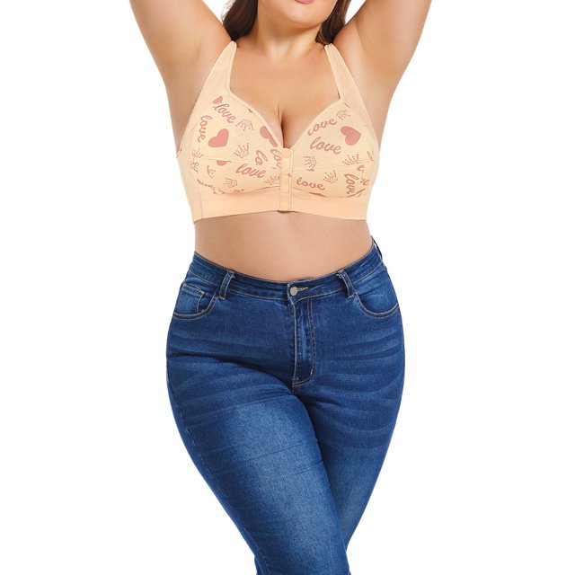 Clearance Sale 2025 Bra Front Closure Breathable Bra Comfortable Convenient No Wire Anti Sagging Bra