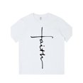 thumbnail image 1 of Camiseta de manga corta con estampado "Faith Back" para hombre. 100 % algodón suave, extragrande, informal, para gimnasio, deportes y ropa informal. Transpirable, cómoda para verano y todo el año. Dis, 1 of 6