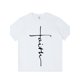 thumbnail image 1 of Men's Faith Back Print Short Sleeve T-Shirt - Soft 100% Cotton Oversized Casual Tee for Gym, Sports & Casual Attire - Breathable Summer & Year-Round Comfort, Gym Apparel, Graphic Back Design, 1 of 6