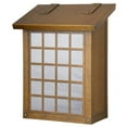 thumbnail image 1 of Americas Finest Lighting AF-3091-WB-WW Window 3 Verical Mailbox, Wispy White - Warm Brass, 1 of 1