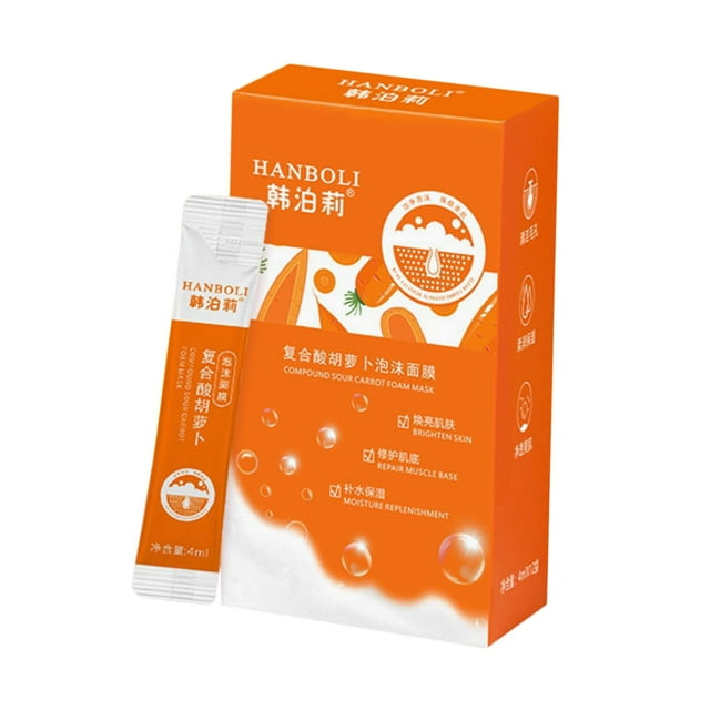 Carrot Bubble Foam for People of All Ages and Genders Deep Cleans Pores