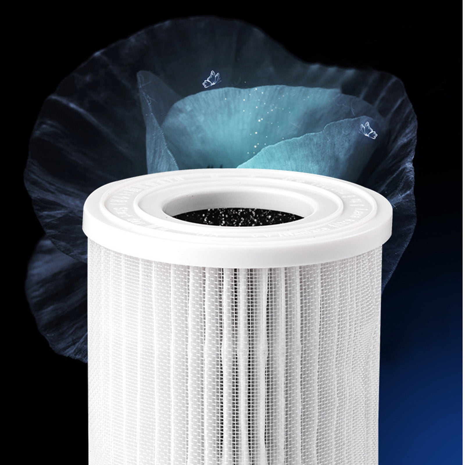 AP02 Home Air Purifier Desktop USB Cleaner,UV Sterilization Negative Ion PM2.5 Filtration with HD Display and Three-Speed Fan,Silent 360° Air Cleaning for Bedroom Living Room Office-20*10.5*8.5cm