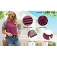 thumbnail image 4 of Rosvigor Plus Size T Shirts for Women Color Block Tops Loose Tee Short Sleeve Blouses, 4 of 6