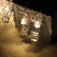 thumbnail image 2 of Aodebiao LED String Lights with 10 Bulbs Battery Operated Hanging Photo Clips for Indoor Decor Party Wedding Home Decoration Warm White RGB Remote Control, 2 of 6