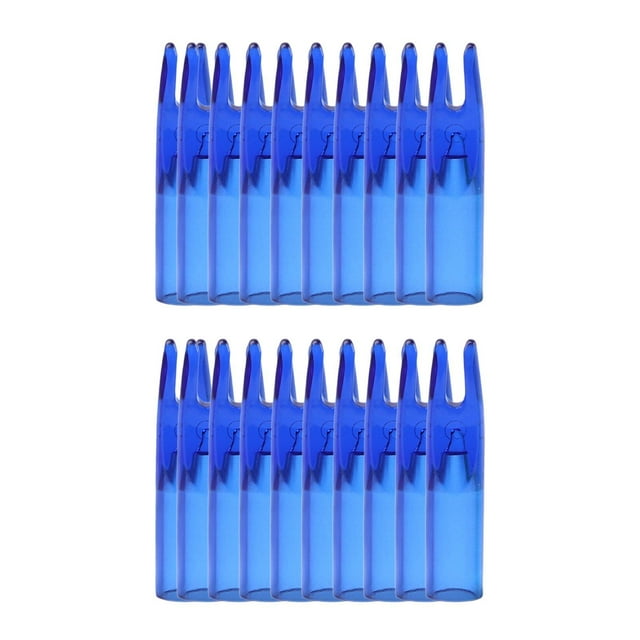 jinwen 50Pcs Nocks Insert Tail End Nocks for Hunting Practice Outdoor Sports Blue