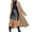 Khaki, variant on Women's Elegant Business Wool Coat Double Breasted Winter Long Trench Coats 2025 Trendy Long Sleeve Outerwear