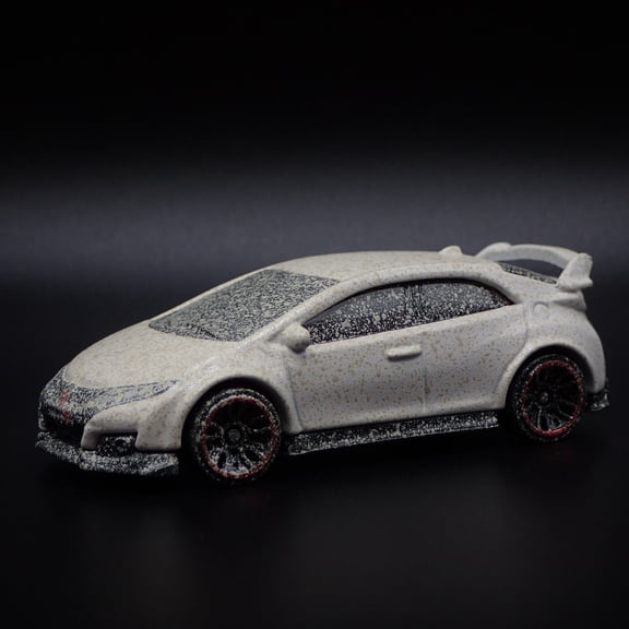 Open Box 2011-2016 HONDA CIVIC TYPE R OFF ROAD RACED 1:64 SCALE DIORAMA DIECAST MODEL CAR