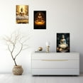 thumbnail image 5 of Gold Buddha Painting Zen Canvas Wall Art Buddha Statue Lotus Picture Spiritual Prints Spa Artwork for Yoga Meditation Buddhist Prayer Room(Picture-3, (12.00" x 18.00")), 5 of 6