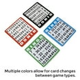 100 Bingo Cards in Mixed Colors by Royal Bingo Supplies