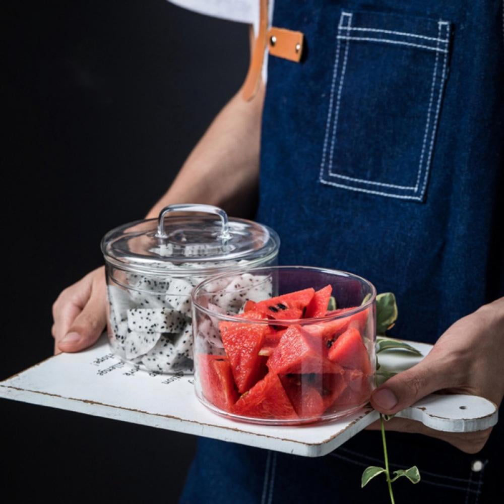 TINKER Glass Bowls,Heatresistant Clear Bowls for Kitchen Prep, Dessert