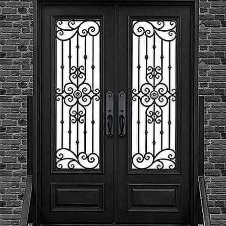 Front Double Out Door Handleset for Exterior Front Door Aged Bronze Finish (Keyed Entry Handle and Dummy Handleset Set),ZSCY-MDHST201810B-knob-SET