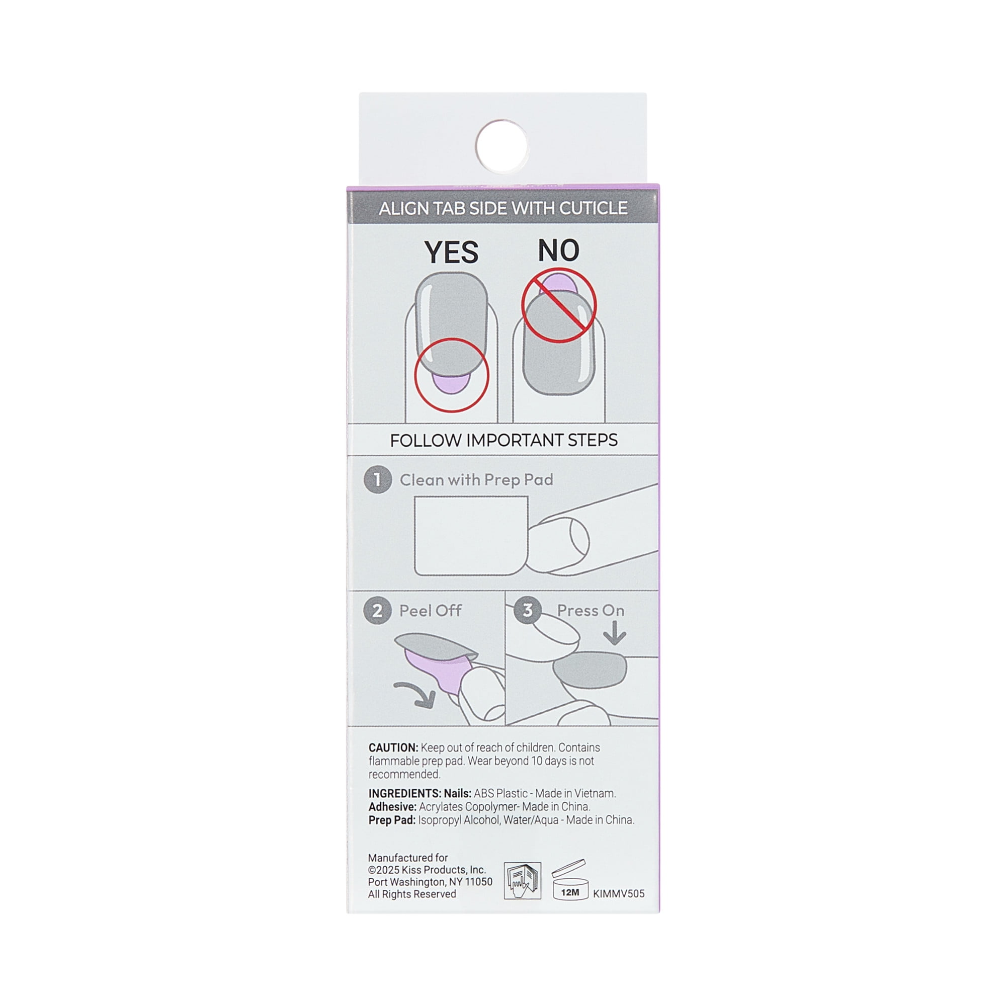 KISS imPRESS Nails - Glow Muse, Pink, Coffin, Medium