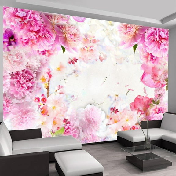 Tiptophomedecor Floral Wallpaper Wall Mural - Blooming June