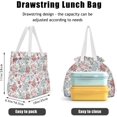 thumbnail image 2 of Sac à Lunch pour Femmes Isolé Sac à Lunch à Cordon pour le Travail, Grande Boîte à Lunch Résistante aux Taches pour Femmes avec Contenants, Sac Cromwell à Fermeture Cintrée Sac à Lunch Réutilisable pour Homme Noir Bureau, 2 of 4