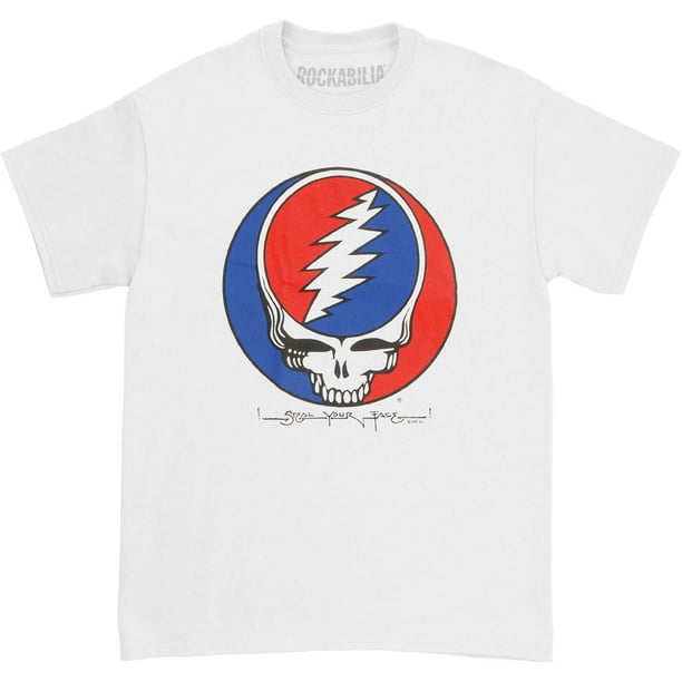 Grateful Dead Grateful Dead Men S Steal Your Face T Shirt X Large White Walmart Com Walmart Com
