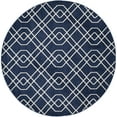 thumbnail image 2 of Safavieh Amherst Roseann Geometric Area Rug, Navy/Beige, 7' x 7' Round, 2 of 10