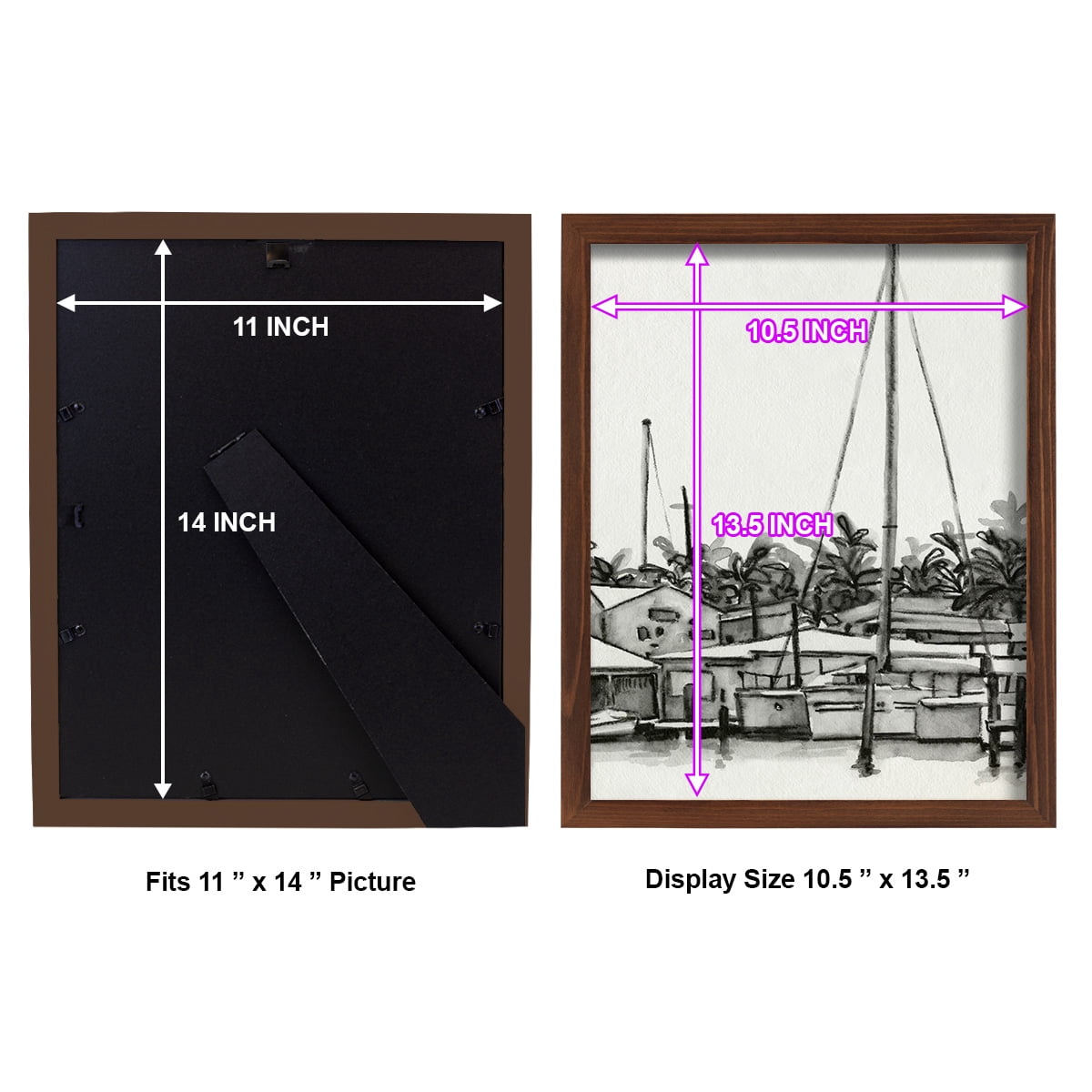 Neutral Tropics III - Framed Print w/glass - Chestnut