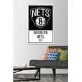 thumbnail image 2 of NBA Brooklyn Nets - Logo 21 Wall Poster with Wooden Magnetic Frame, 22.375" x 34", 2 of 6
