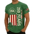 thumbnail image 3 of USA 250th Anniversary Shirt Men Patriotic 250 Anniversary USA Shirt Vintage American Flag Graphic Tees for 4th of July Celebration, 3 of 3