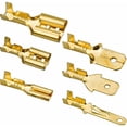 thumbnail image 4 of 600 terminales de engarzado de latón, terminal eléctrico de 28/48/63 mm con aislamiento macho hembra mango de pala conectores de cable terminal de engarzado para automóvil barco motocicleta, 4 of 5