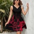 thumbnail image 3 of BE MY LOBSTER Dress Fashion Beach Long Dresses Female Party Printed Sundress, 3 of 7