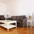 thumbnail image 2 of Elegant Designs 2 Pack Modern Leather Table Lamps with White Fabric Shades, 2 of 3