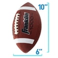 thumbnail image 4 of Pelota de Fútbol Franklin Sports Piel Sintética Marrón Juvenil para Niños Unisex, 4 of 8
