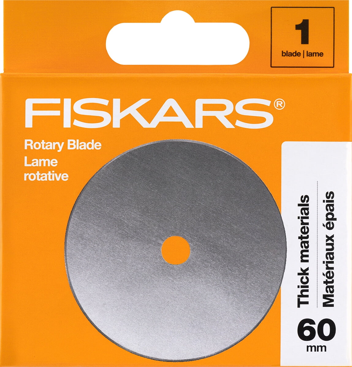 (2 pack) Fiskars 60mm Replacement Rotary Blade for Rotary Cutter, 1 Pack