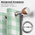 thumbnail image 5 of Outdoor Curtains for Patio Waterproof Light Green Buffalo Check Plaid Indoor/Outdoor Curtain Tiebacks Farmhouse Style Privacy Sun Block Grommet Drapes for Pergolas Gazebo Porch 2 Panel 54x95 Inch, 5 of 9