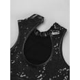 thumbnail image 6 of iiniim Kids Girls Shiny Sequins Hip-hop Jazz Dance Crop Top with Bottoms Set Black 8, 6 of 7