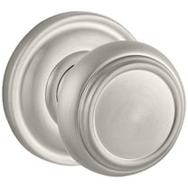 Baldwin Reserve Pvtratrr150 Privacy Traditional Knob and Traditional Round Rose Satin Nickel Finish