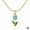 B, variant on SSKFHGI Fashion Tulip Gold Lock Bone Chain Necklace Womens Jewelry Wholesale