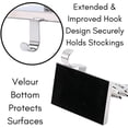 thumbnail image 5 of BirdRock Home 4 Pack Silver Photo Frame Stocking Holders, 5 of 9
