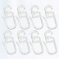 thumbnail image 4 of TABLZONE Transparent Plastic Curtain Hooks, Flexible Design, Easy to Use, and Strong for Home Window Drapes, 4 of 5