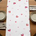 thumbnail image 5 of Table Runners 72 Inches Long Dress Scarves, Valentine's Day Farmhouse Kitchen Table Runner, Coffee Tablerunners, Red Love Heart Romantic Watercolor 14x72 Inch, 5 of 9