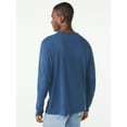 thumbnail image 4 of Free Assembly Men's Everyday Cotton Tee with Long Sleeves, Sizes XS-3XL, 4 of 9