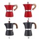 thumbnail image 5 of Billuyoard Cafetera Cafetera de aluminio Olla para el hogar Accesorio de cocina Juegos de servir café y té Negro 150ml Billuyoard HA002820-03B, 5 of 6