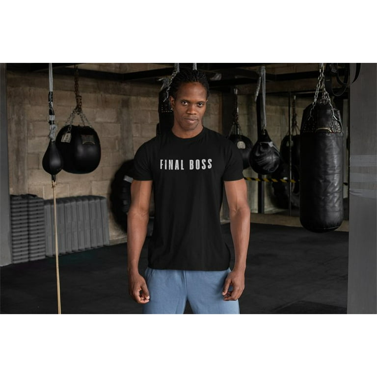 WWE ザ・ロック FINAL BOSS ブラック　Tシャツ　Lサイズ The Rock Final Boss T-Shirt - Black - Mens