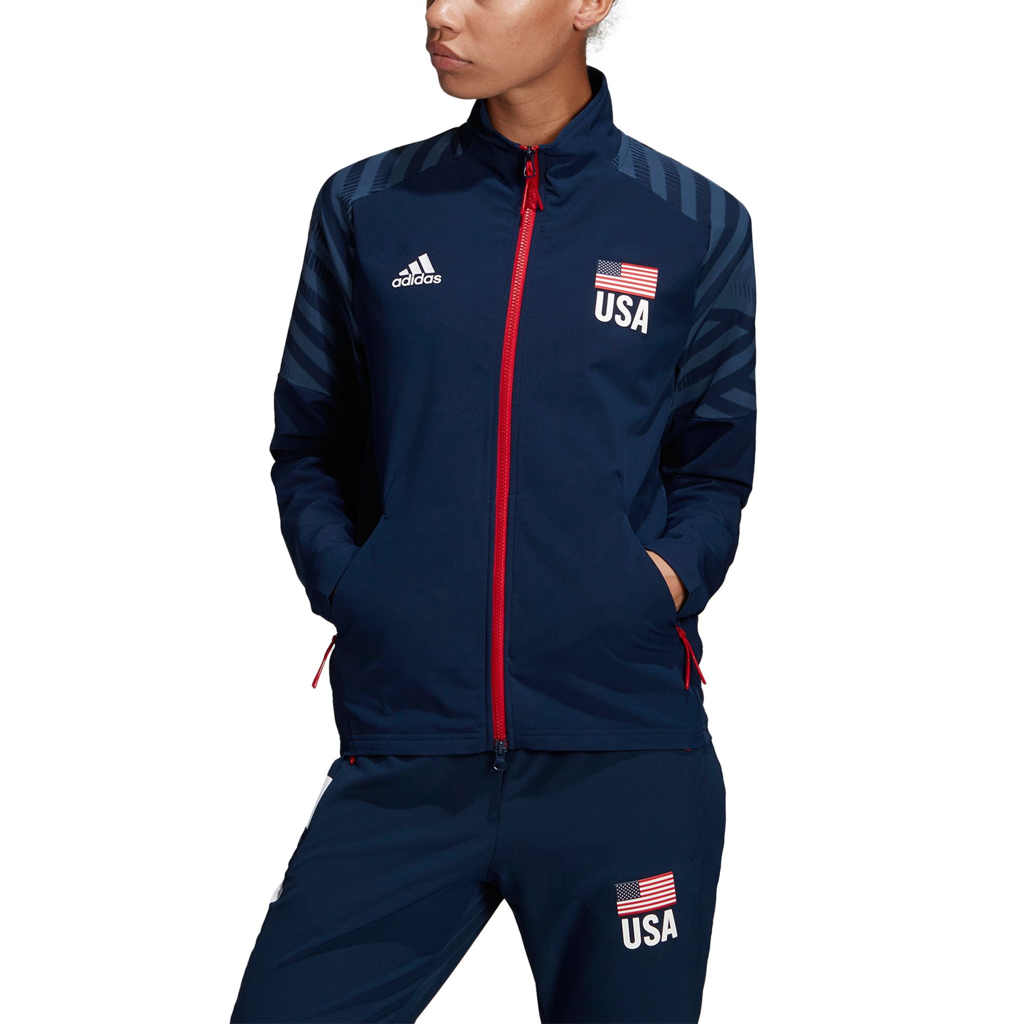 Adidas Adidas Women's USA Volleyball WarmUp Jacket