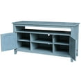 thumbnail image 6 of Solid Wood Entertainment / TV Stand with Open Shelves and 2 Doors in Ocean Blue, 6 of 8