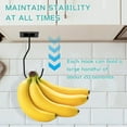 thumbnail image 4 of 2/4 Pcs Banana Hook Metal Banana Hanger with Magnet Base Foldable Banana Holder Multipurpose Banana Holder Hook for Kitchen to Keep Bananas Fresh, 4 of 10