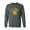 Dark Heather, variant on U.S. Army Vintage Arch Logo with gold ink Adult Long Sleeve T-shirt